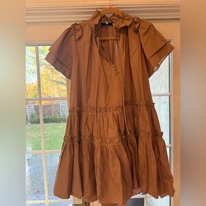 Hunter Bell Addison Khaki Dress Size Medium